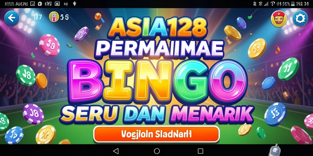 Tampilan gameplay seru dalam ASIA128 saat bermain Bingo.
