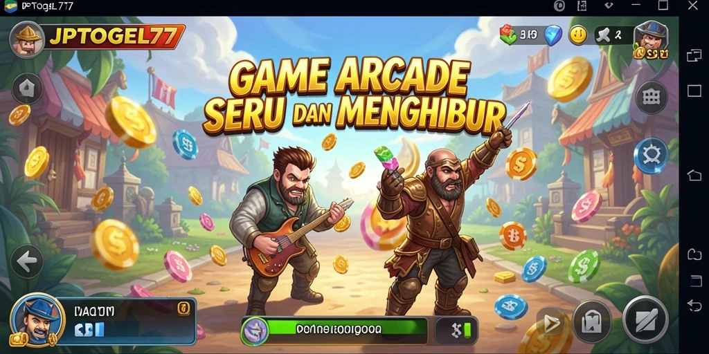 Screenshot gameplay JPTOGEL77 yang menampilkan aksi seru dalam permainan Arcade.