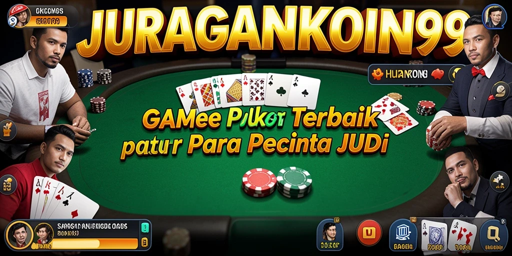 Tangkapan layar utama JURAGANKOIN99 yang menunjukkan suasana permainan Poker.