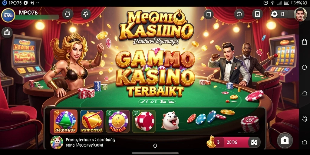 Tampilan gameplay MPO76 yang mendebarkan dengan berbagai pilihan permainan kasino.