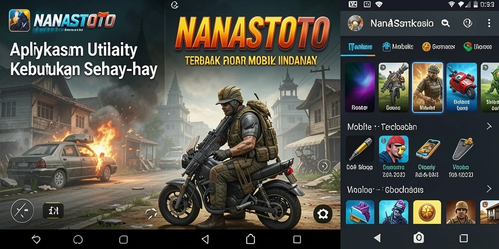 Tampilan antarmuka NANASTOTO yang sederhana dan intuitif.