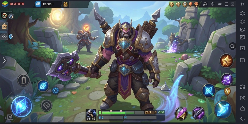 Tampilan gameplay seru dan aksi mendebarkan di OCATOTO.