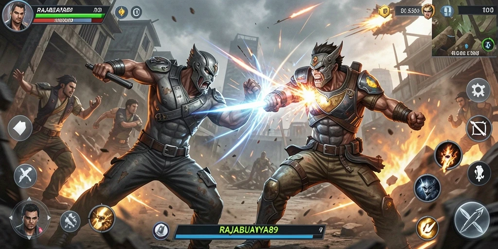 Tampilan gameplay seru dari RAJABUAYA89 menunjukkan aksi mendebarkan.