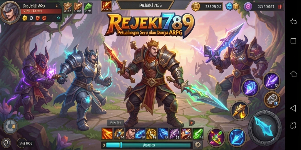Tangkapan layar gameplay ARPG yang mendebarkan di REJEKI789.