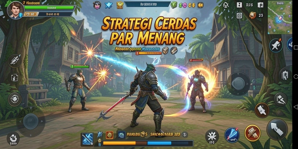 Tampilan aksi seru dalam permainan strategi T6 yang menantang.