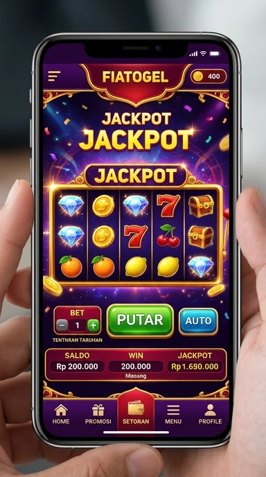 Skrin unduh aplikasi fiatogel yang menampilkan versi terbaru.
